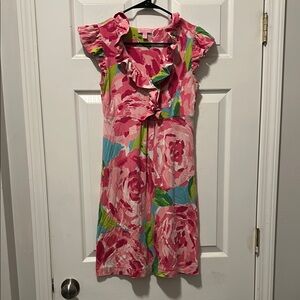 Lilly Pulitzer Pink and Green Floral Jumpsuit